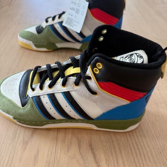 Size 11.5 - Adidas Hebru Brantley x Rivalry Hi Fly Boy Sneaker - NWT -no box - Picture 4 of 13